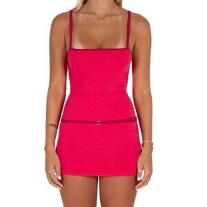 I Am Delilah red mini dress